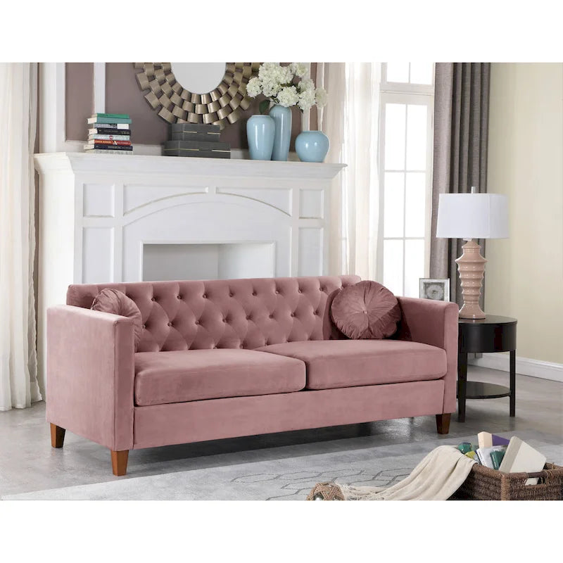 Lory Kitts Timeless Velvet Chesterfield Sofa 1