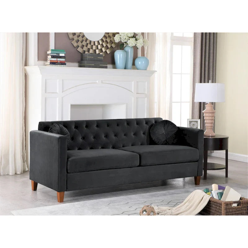 Lory Kitts Timeless Velvet Chesterfield Sofa 6