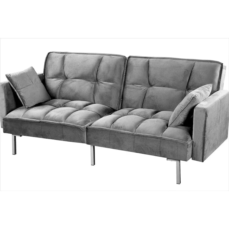 Bernal 75.6-Inch Velvet Sleeper Sofa Bed 26
