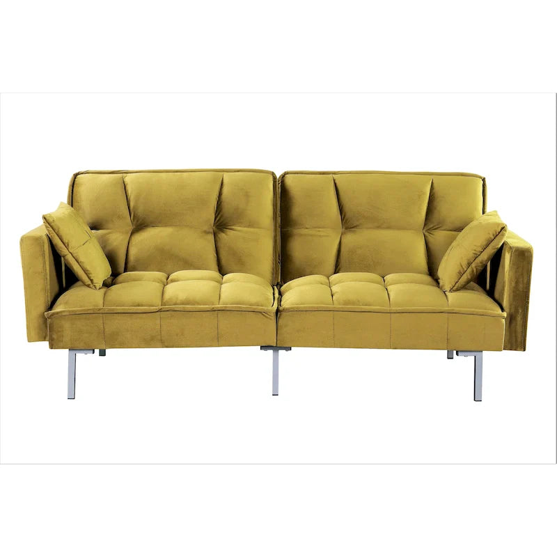 Bernal 75.6-Inch Velvet Sleeper Sofa Bed 28