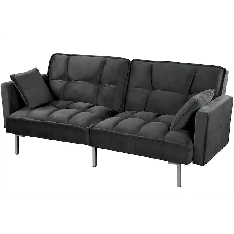 Bernal 75.6-Inch Velvet Sleeper Sofa Bed 29