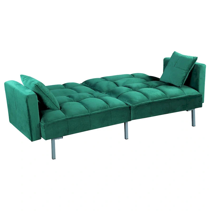 Bernal 75.6-Inch Velvet Sleeper Sofa Bed 6
