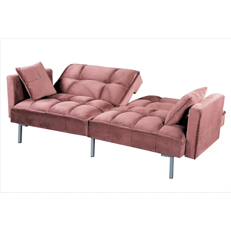 Bernal 75.6-Inch Velvet Sleeper Sofa Bed 9