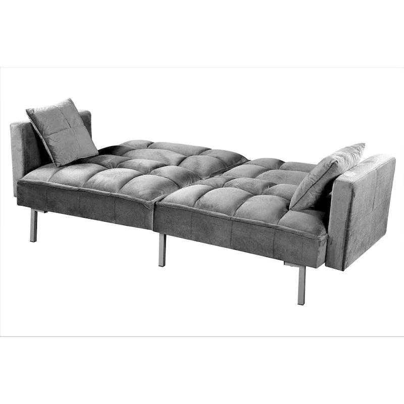 Bernal 75.6-Inch Velvet Sleeper Sofa Bed 13