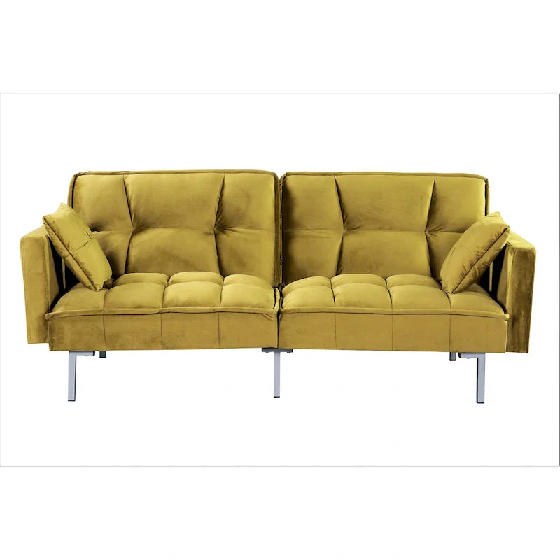 Bernal 75.6-Inch Velvet Sleeper Sofa Bed 16