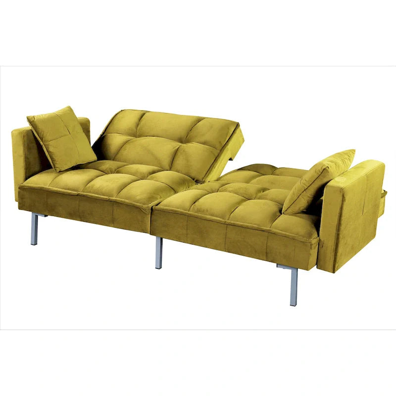 Bernal 75.6-Inch Velvet Sleeper Sofa Bed 17