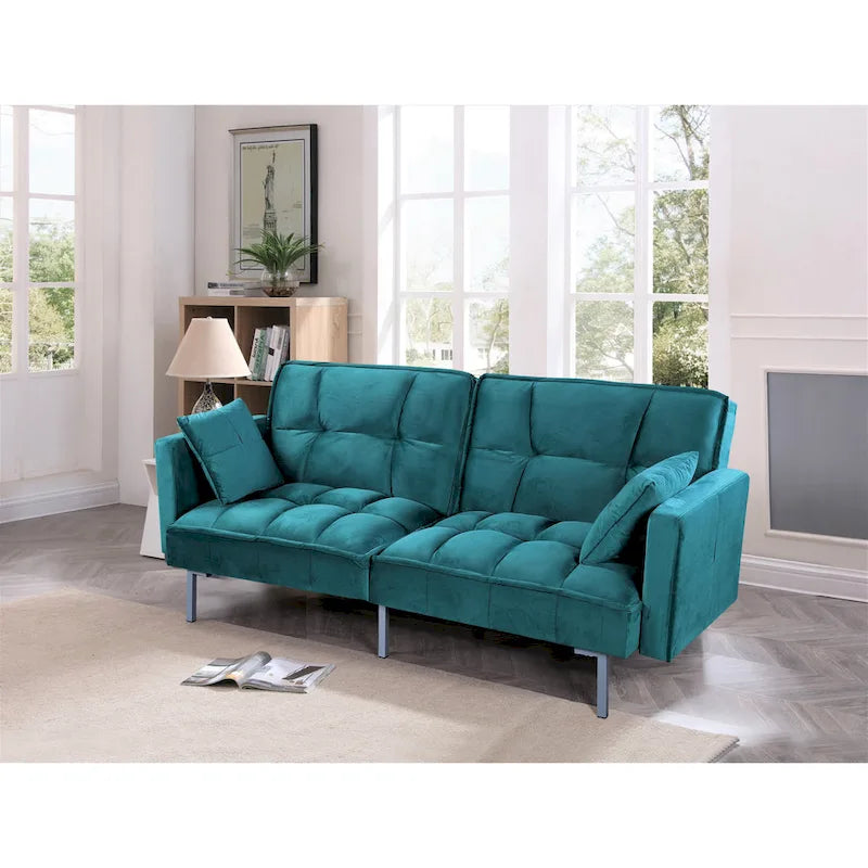 Bernal 75.6-Inch Velvet Sleeper Sofa Bed 23
