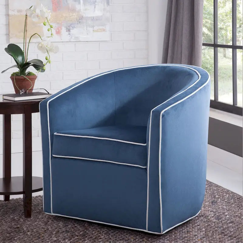 Greyson Living Kenton Barrel Swivel Chair 1