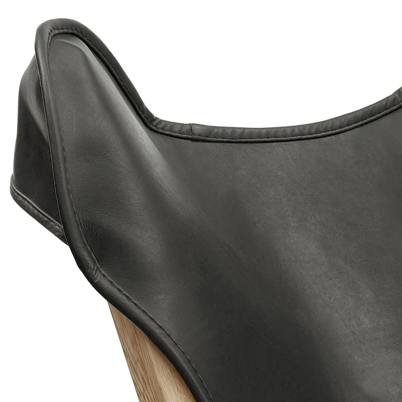 Cantu Authentic Top Grain Leather Tripolina Sling Chair by iNSPIRE Q Modern 11