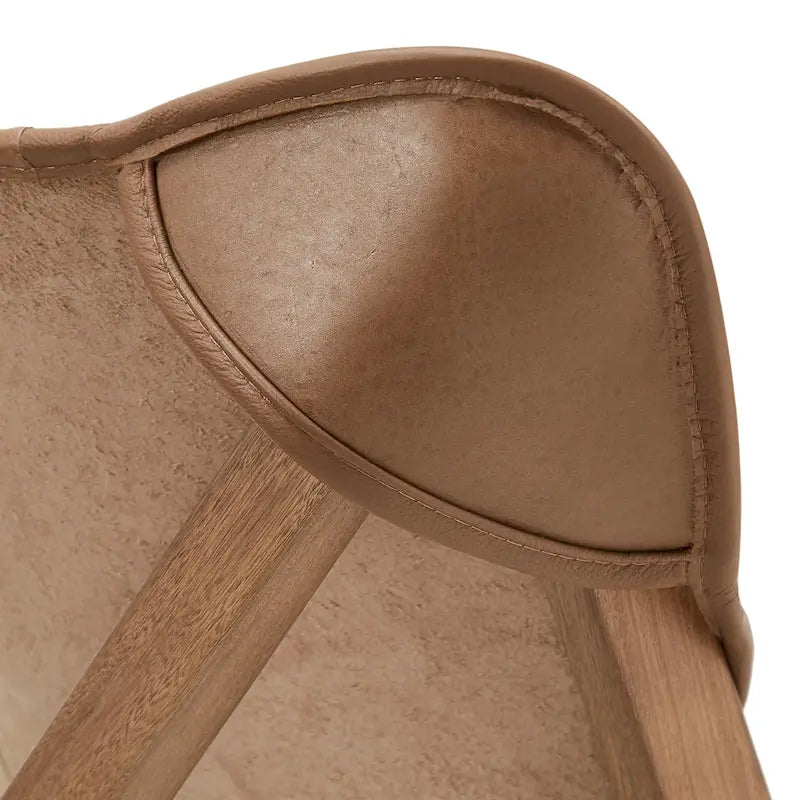 Cantu Authentic Top Grain Leather Tripolina Sling Chair by iNSPIRE Q Modern 18