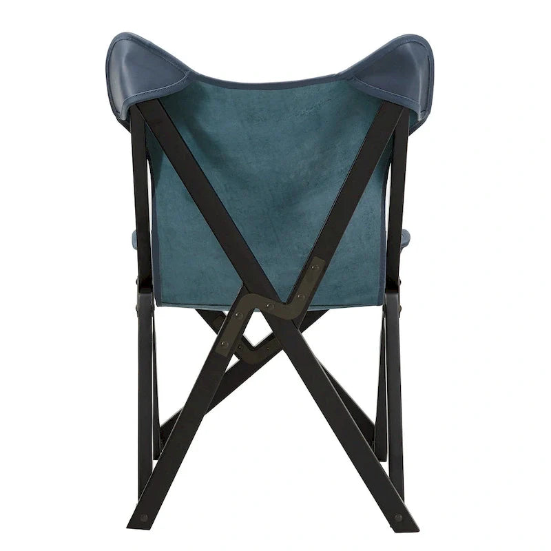 Cantu Authentic Top Grain Leather Tripolina Sling Chair by iNSPIRE Q Modern 35
