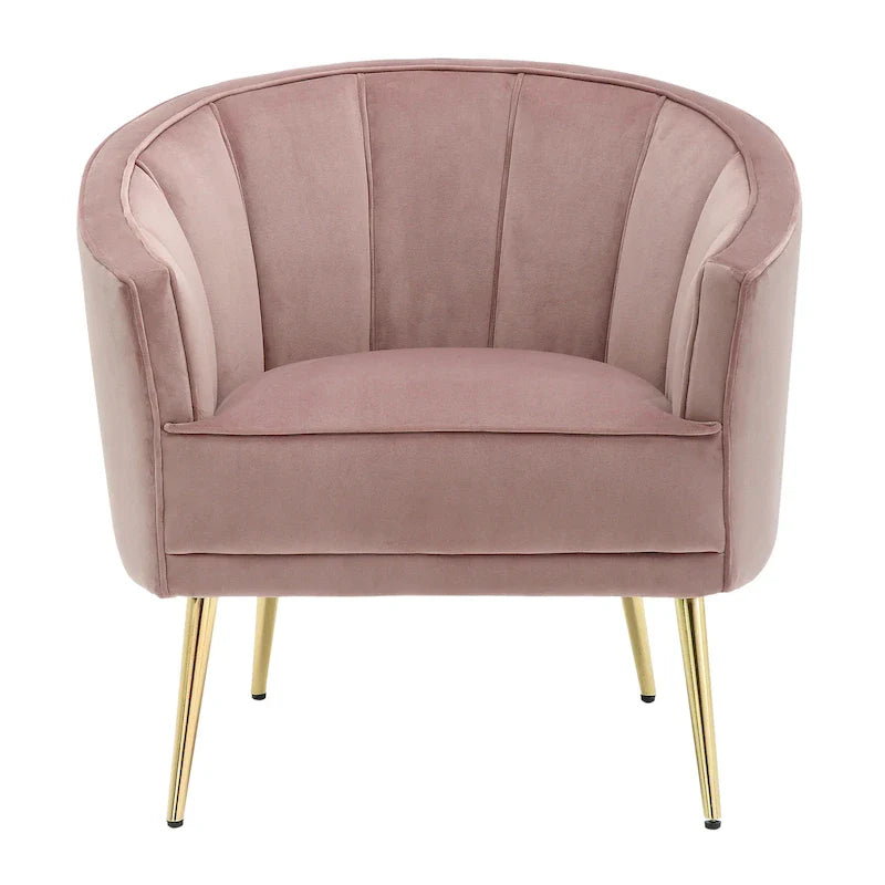 Randolf Velvet Accent Chair in Silver Orchid 32