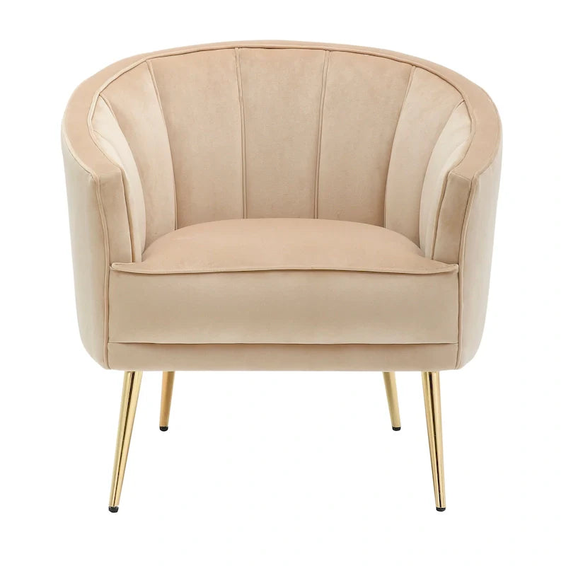 Randolf Velvet Accent Chair in Silver Orchid 33