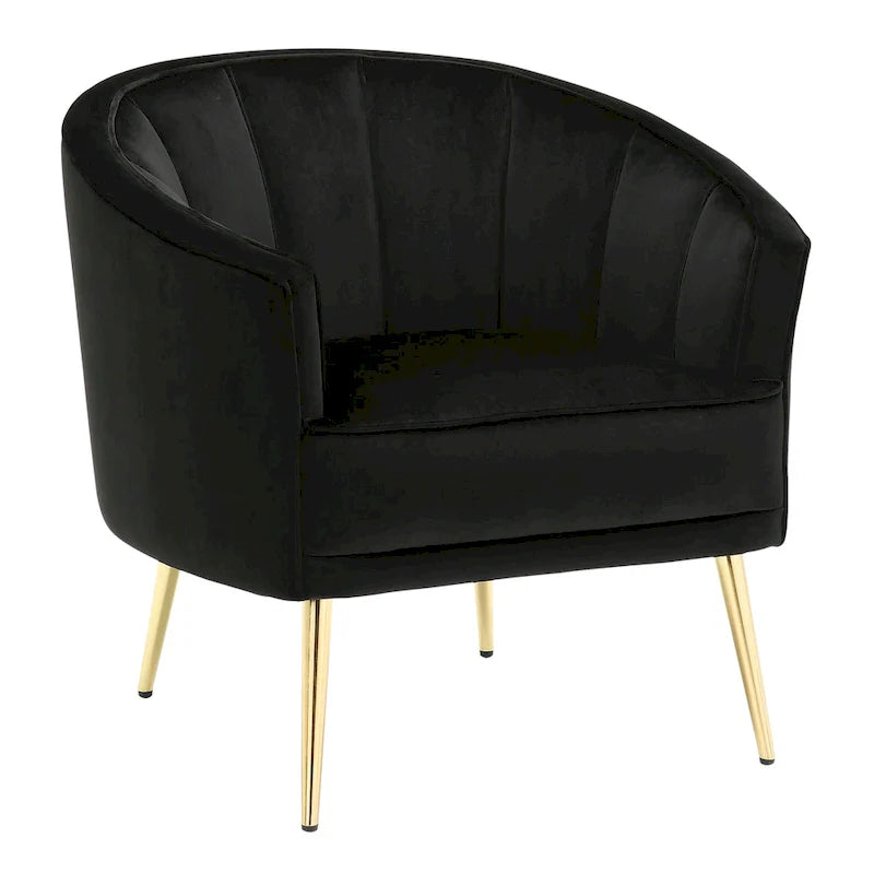 Randolf Velvet Accent Chair in Silver Orchid 3