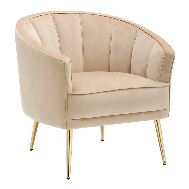 Randolf Velvet Accent Chair in Silver Orchid 4