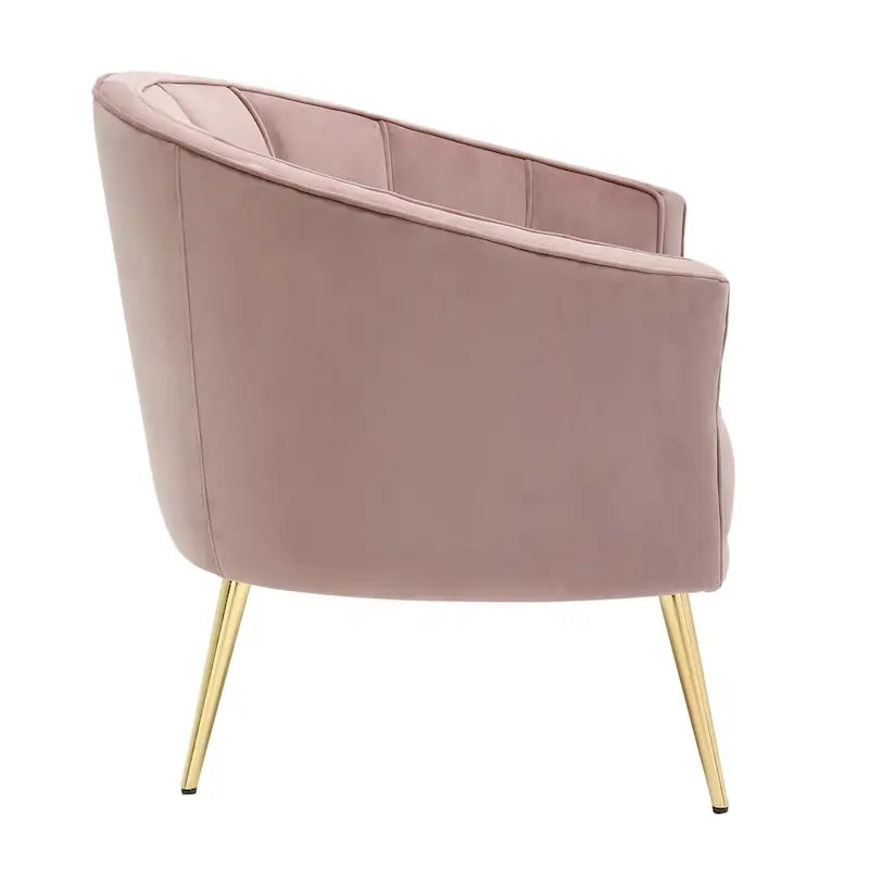 Randolf Velvet Accent Chair in Silver Orchid 6