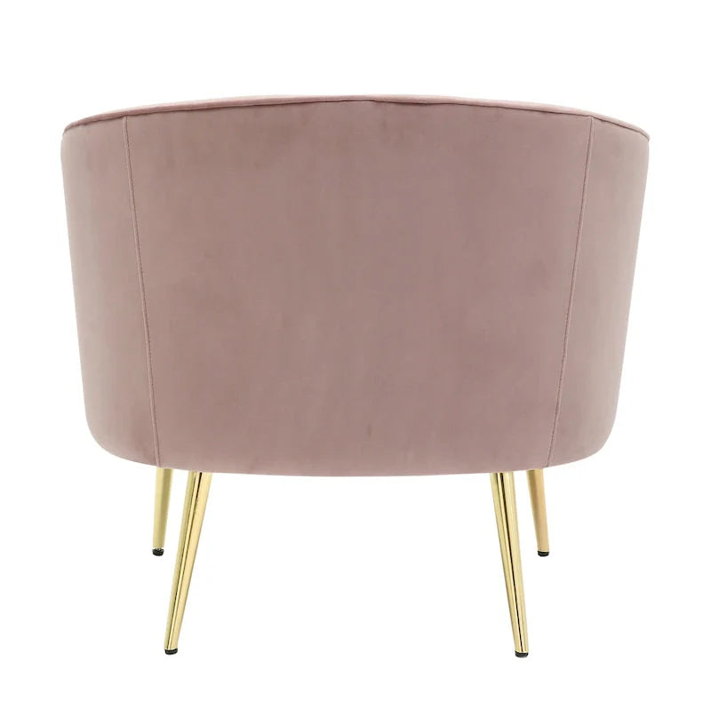 Randolf Velvet Accent Chair in Silver Orchid 7