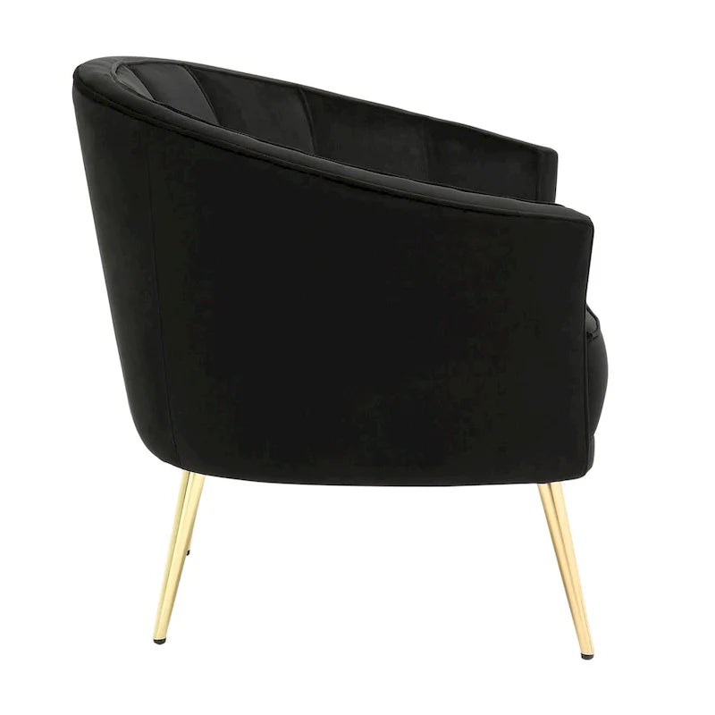 Randolf Velvet Accent Chair in Silver Orchid 12