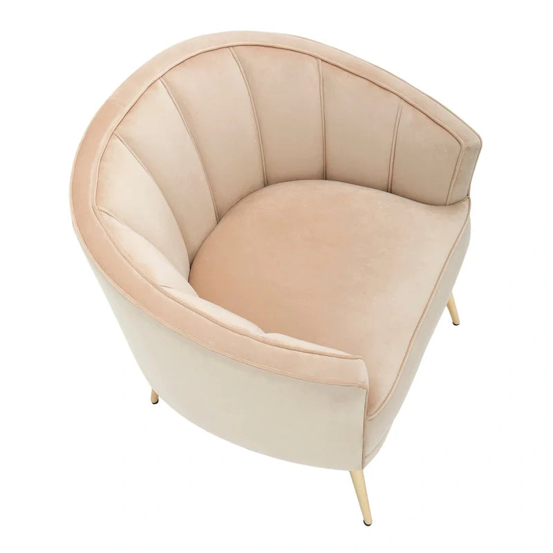 Randolf Velvet Accent Chair in Silver Orchid 20