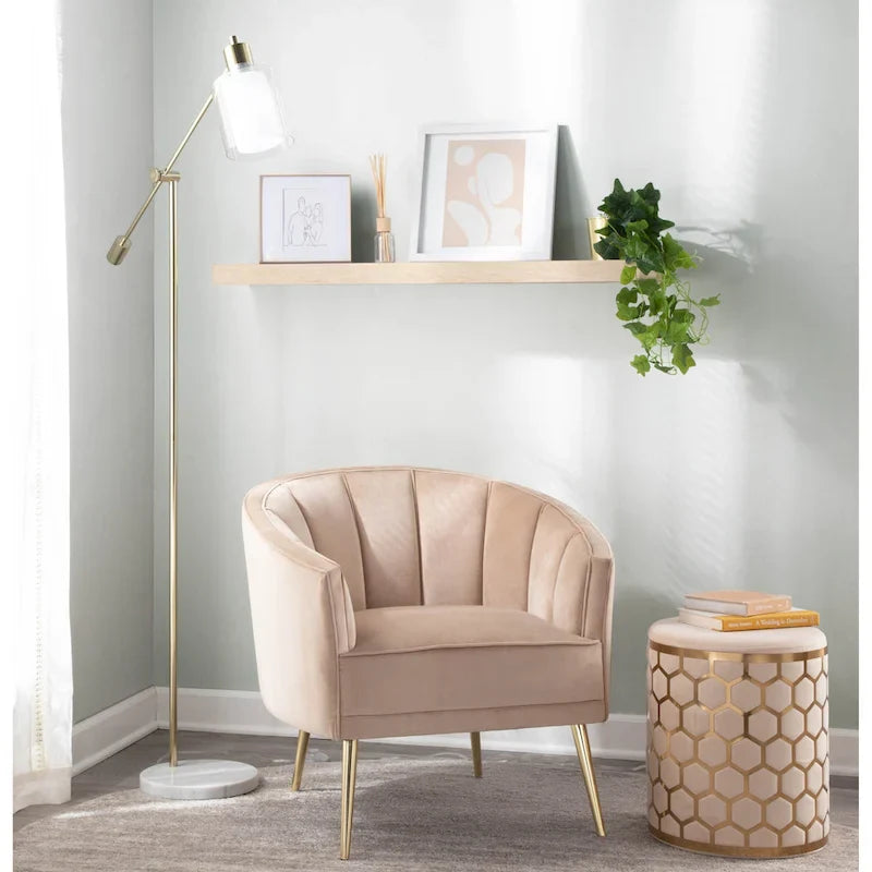 Randolf Velvet Accent Chair in Silver Orchid 21