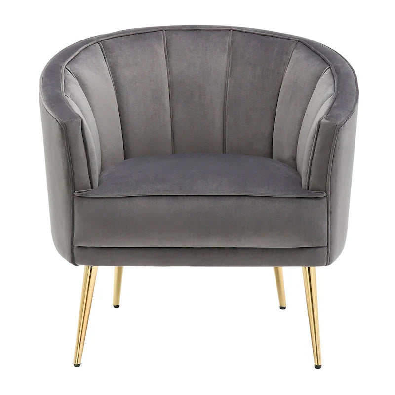 Randolf Velvet Accent Chair in Silver Orchid 23