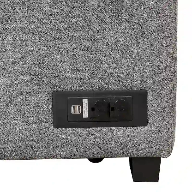 Nestfair L-Shaped Sofa Bed with Storage Ottoman - 2-in-1 Pull-Out Design 3