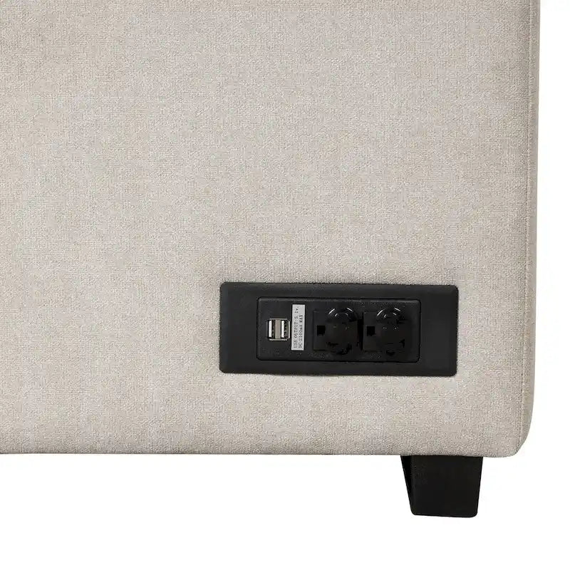 Nestfair L-Shaped Sofa Bed with Storage Ottoman - 2-in-1 Pull-Out Design 11