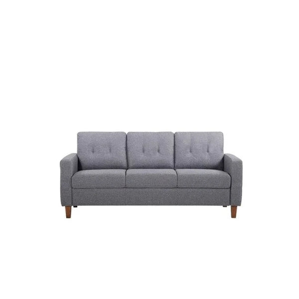 Harrad Mid-Century Modern 3-Piece Tufted Living Room Set 2