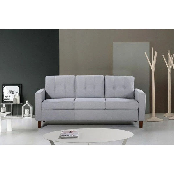Harrad Mid-Century Modern 3-Piece Tufted Living Room Set 7