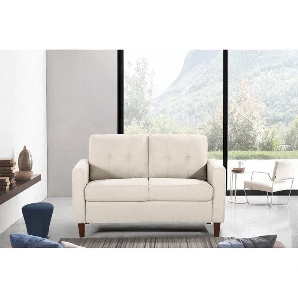 Harrad Mid-Century Modern 3-Piece Tufted Living Room Set 12