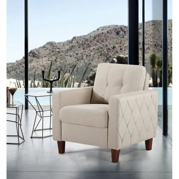 Harrad Mid-Century Modern 3-Piece Tufted Living Room Set 13