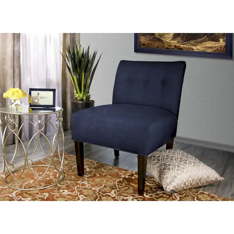 MJL Furniture Obsession Brownstone Button-Tufted Accent Chair (AS IS) 5