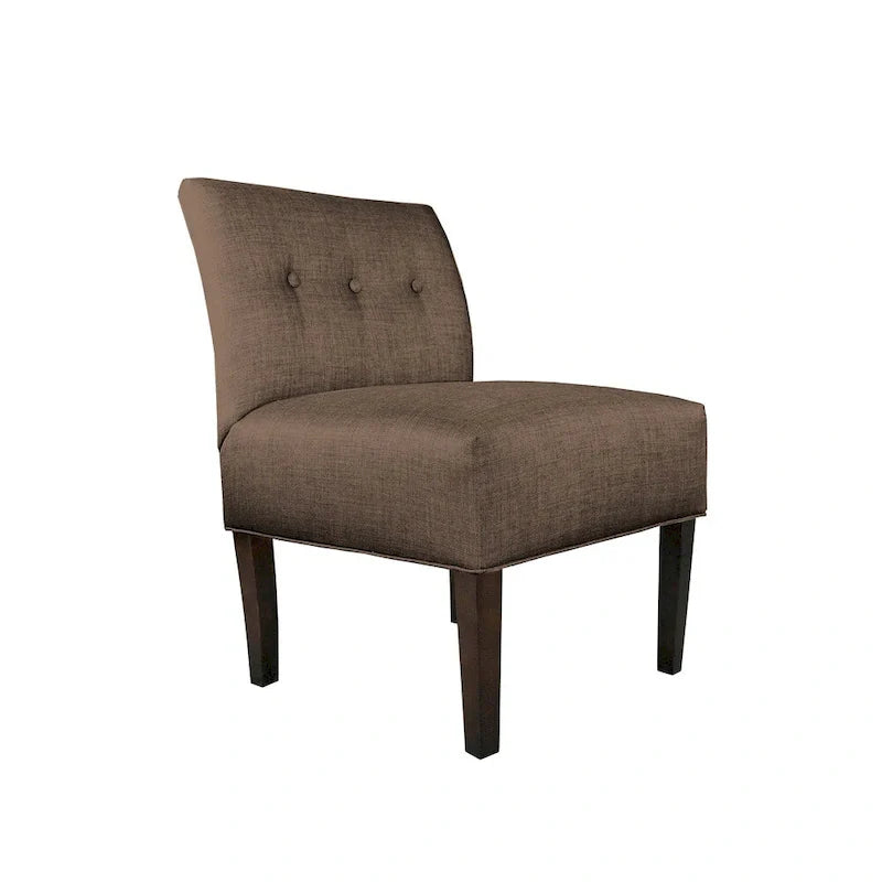 MJL Furniture Obsession Brownstone Button-Tufted Accent Chair (AS IS) 9
