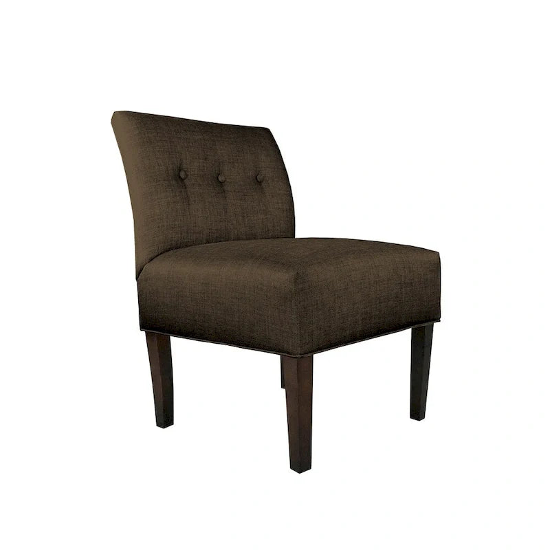 MJL Furniture Obsession Brownstone Button-Tufted Accent Chair (AS IS) 13