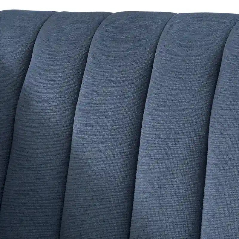 Lifestorey Paxton Tuxedo Chair with Channel Stitch Design 8