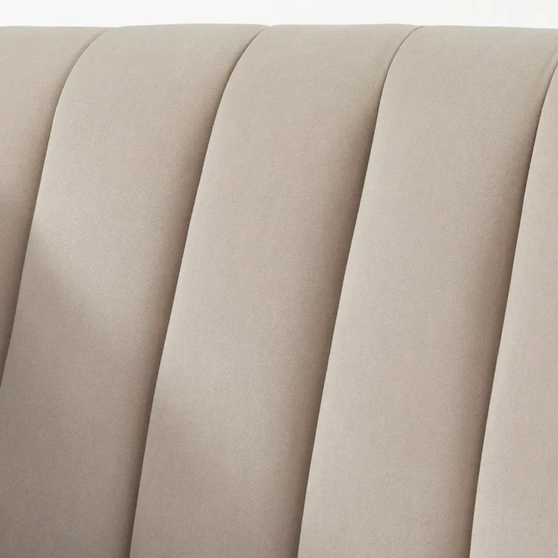 Lifestorey Paxton Tuxedo Chair with Channel Stitch Design 9