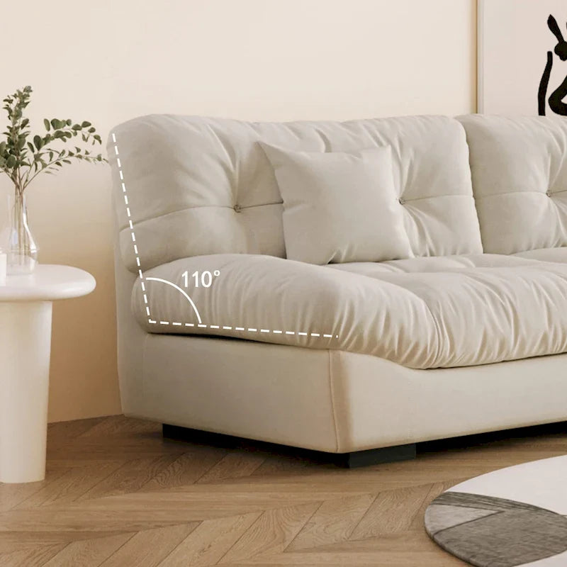 105 Minimalist Cloud Loveseat Sofa with Two Cushions 3