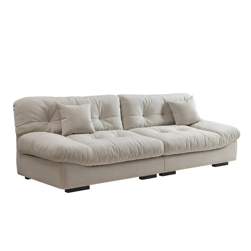 105 Minimalist Cloud Loveseat Sofa with Two Cushions 7