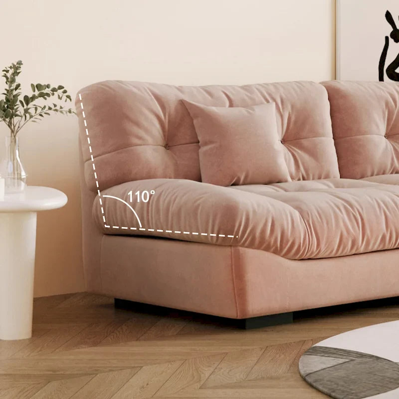 105 Minimalist Cloud Loveseat Sofa with Two Cushions 11