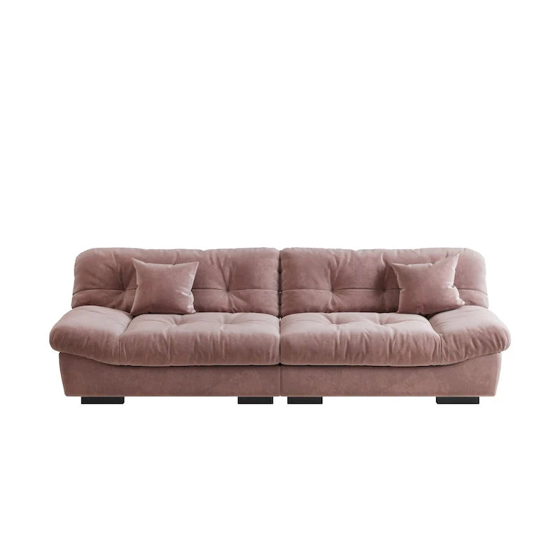 105 Minimalist Cloud Loveseat Sofa with Two Cushions 13