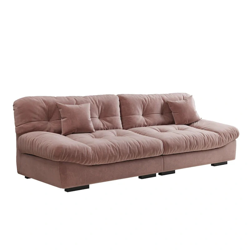 105 Minimalist Cloud Loveseat Sofa with Two Cushions 14