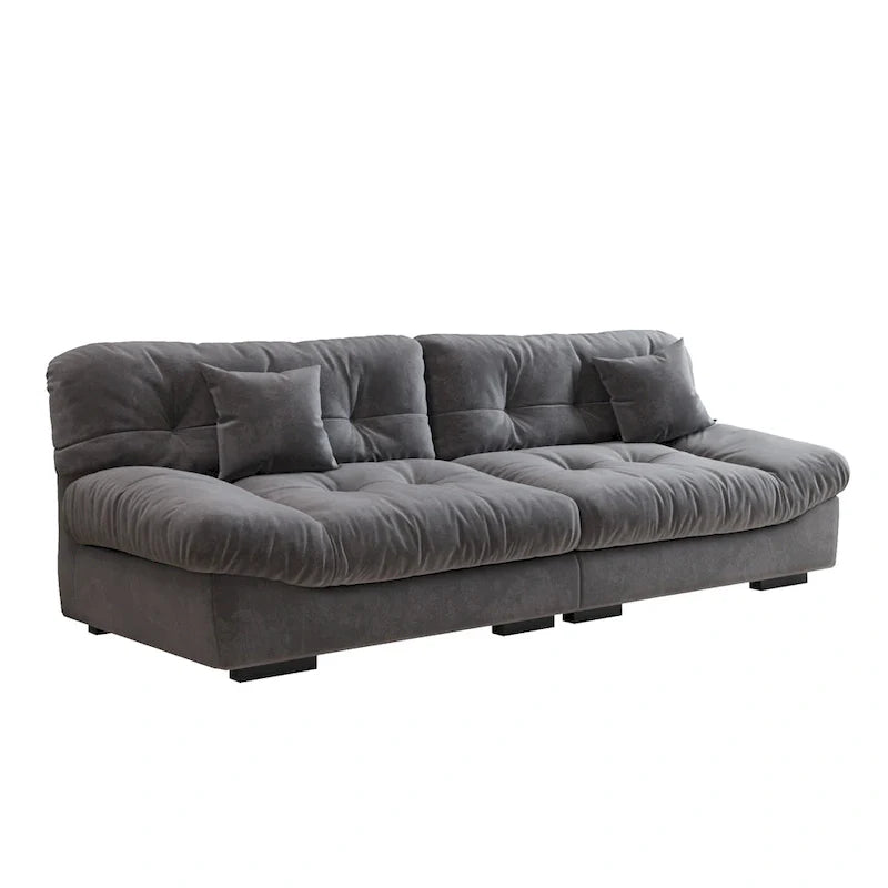 105 Minimalist Cloud Loveseat Sofa with Two Cushions 19