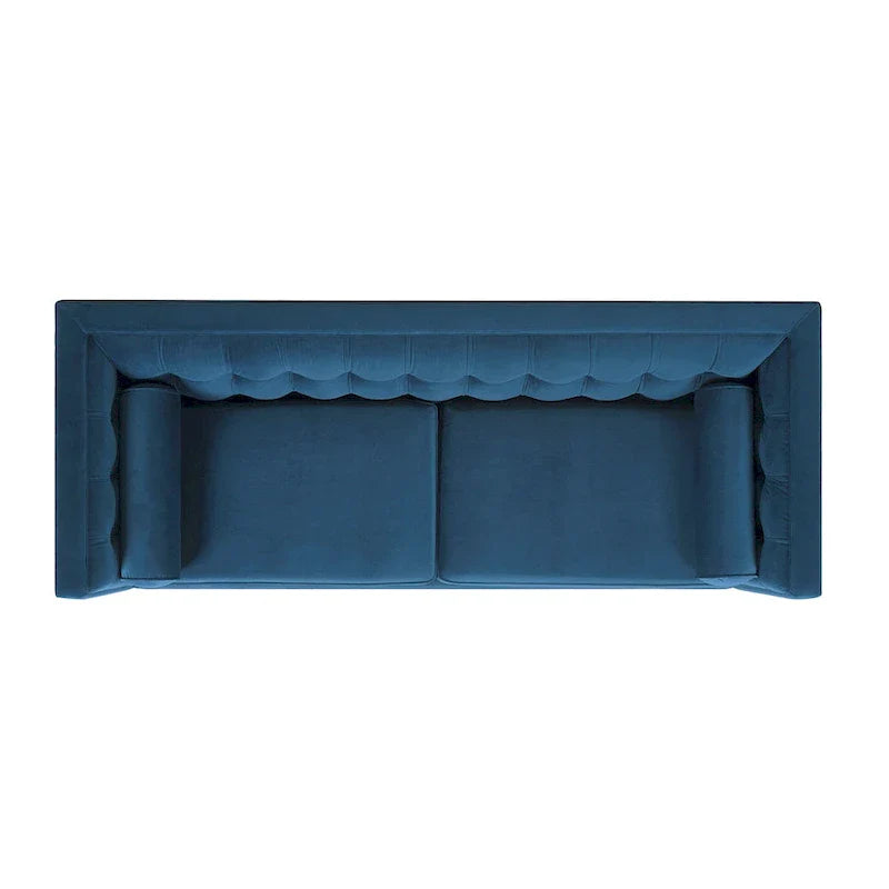 Jack 84 Mid-Century Modern Tuxedo Sofa with Decorative Bolster Pillows 16