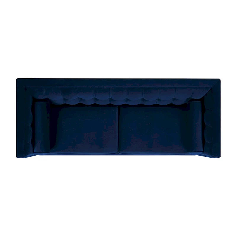 Jack 84 Mid-Century Modern Tuxedo Sofa with Decorative Bolster Pillows 22