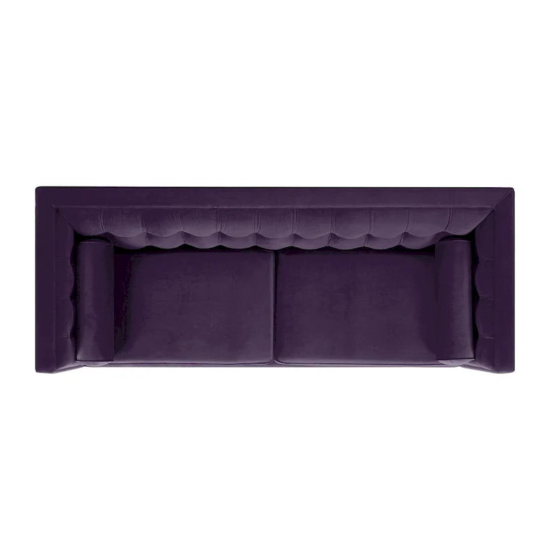 Jack 84 Mid-Century Modern Tuxedo Sofa with Decorative Bolster Pillows 29