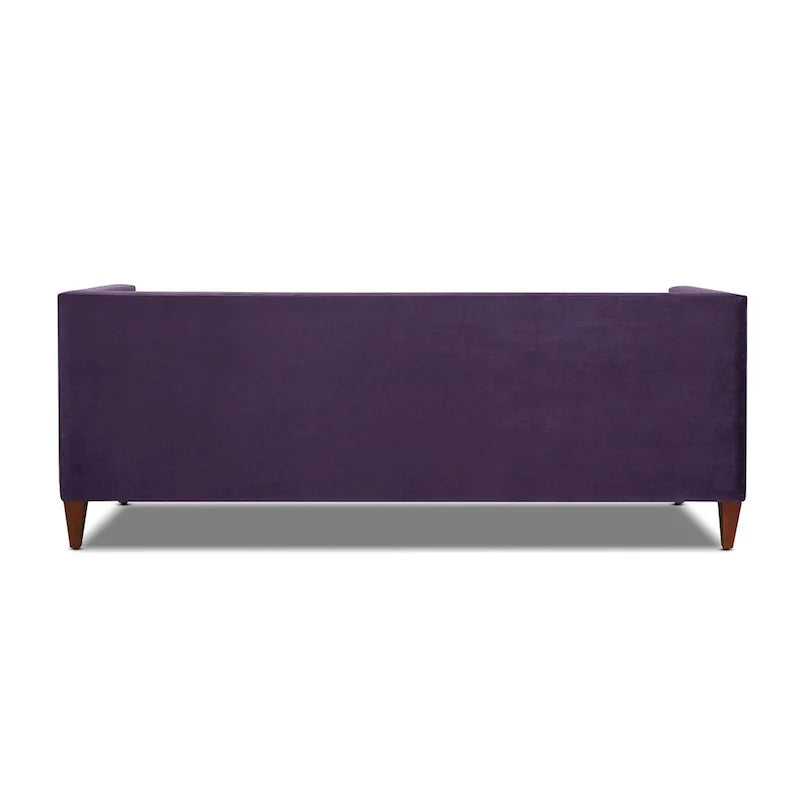 Jack 84 Mid-Century Modern Tuxedo Sofa with Decorative Bolster Pillows 30