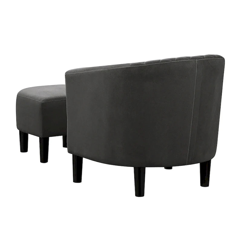 Convenience Concepts Roosevelt Accent Chair with Ottoman - Stylish Seating Solution 4