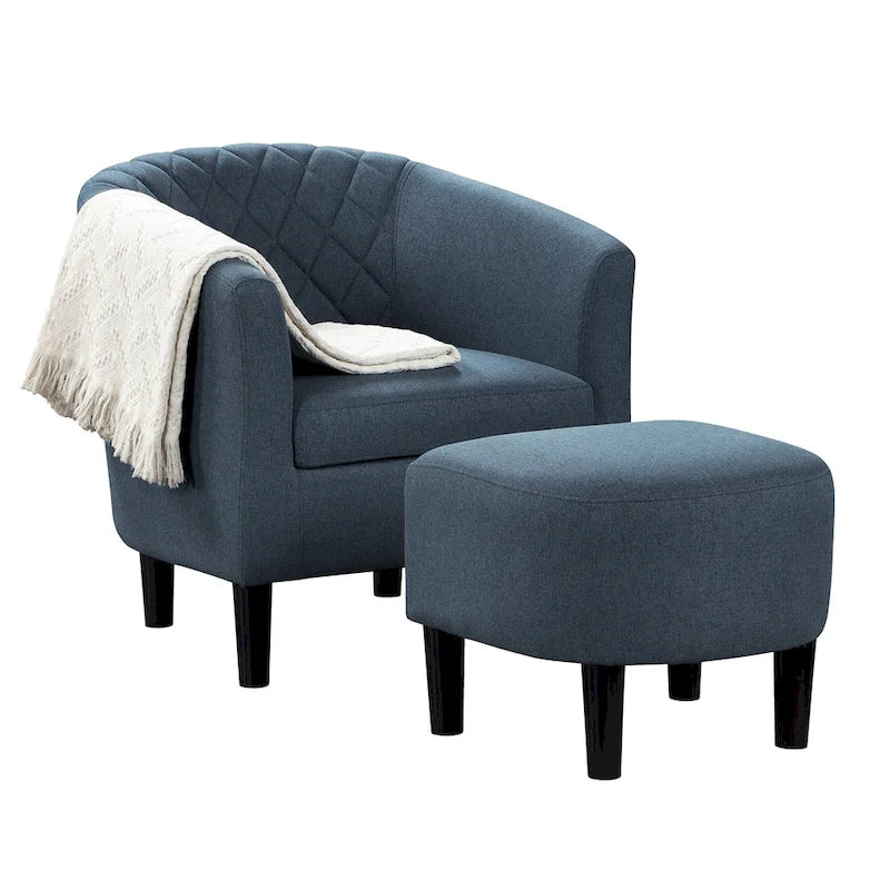 Convenience Concepts Roosevelt Accent Chair with Ottoman - Stylish Seating Solution 10