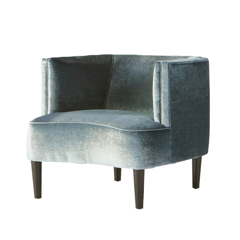 Roundhill Furniture Isla Chenille Oversized Barrel Accent Chair with Armrests for Living Room 17