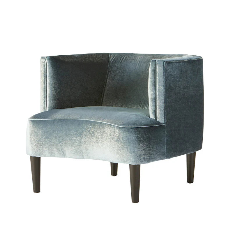 Roundhill Furniture Isla Chenille Oversized Barrel Accent Chair with Armrests for Living Room 3
